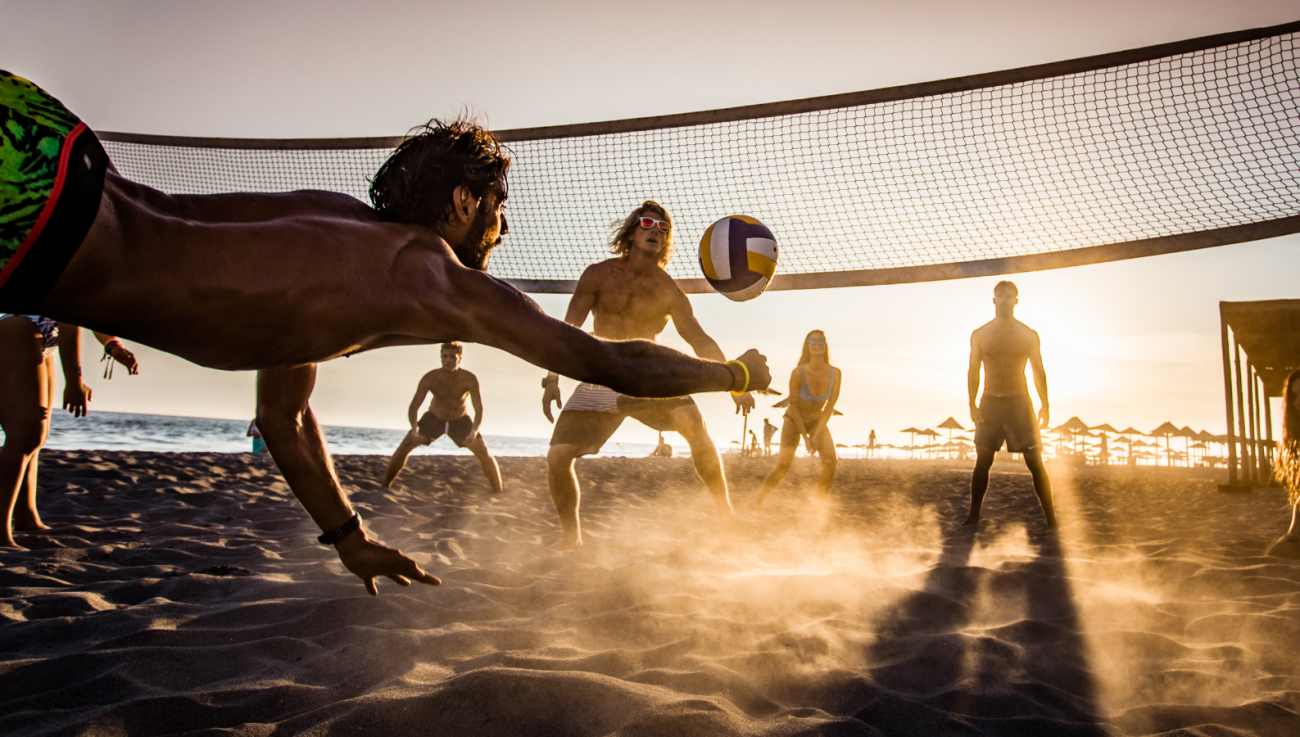 denti spaccati sport da spiaggia